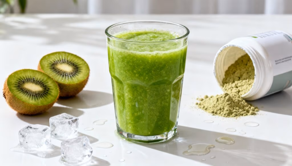 Como preparar um suco de kiwi com proteína para ganhar massa muscular e ficar mais forte