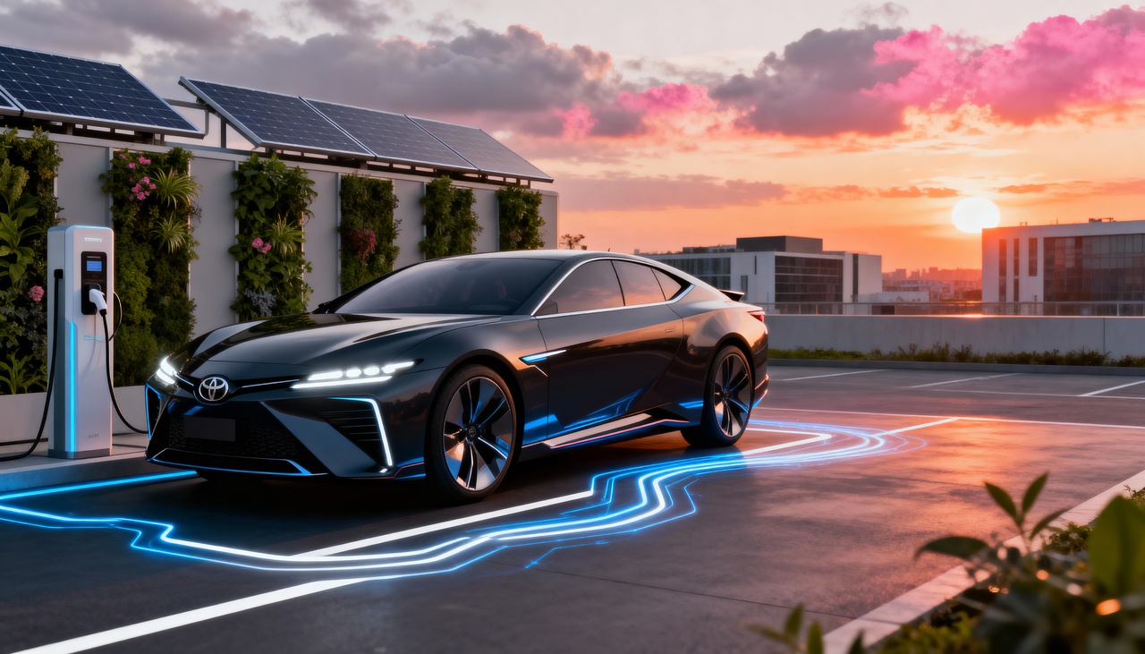 A Toyota planeja lançar o primeiro veículo elétrico do mundo com bateria de estado sólido e carregamento ultrarrápido em 2027