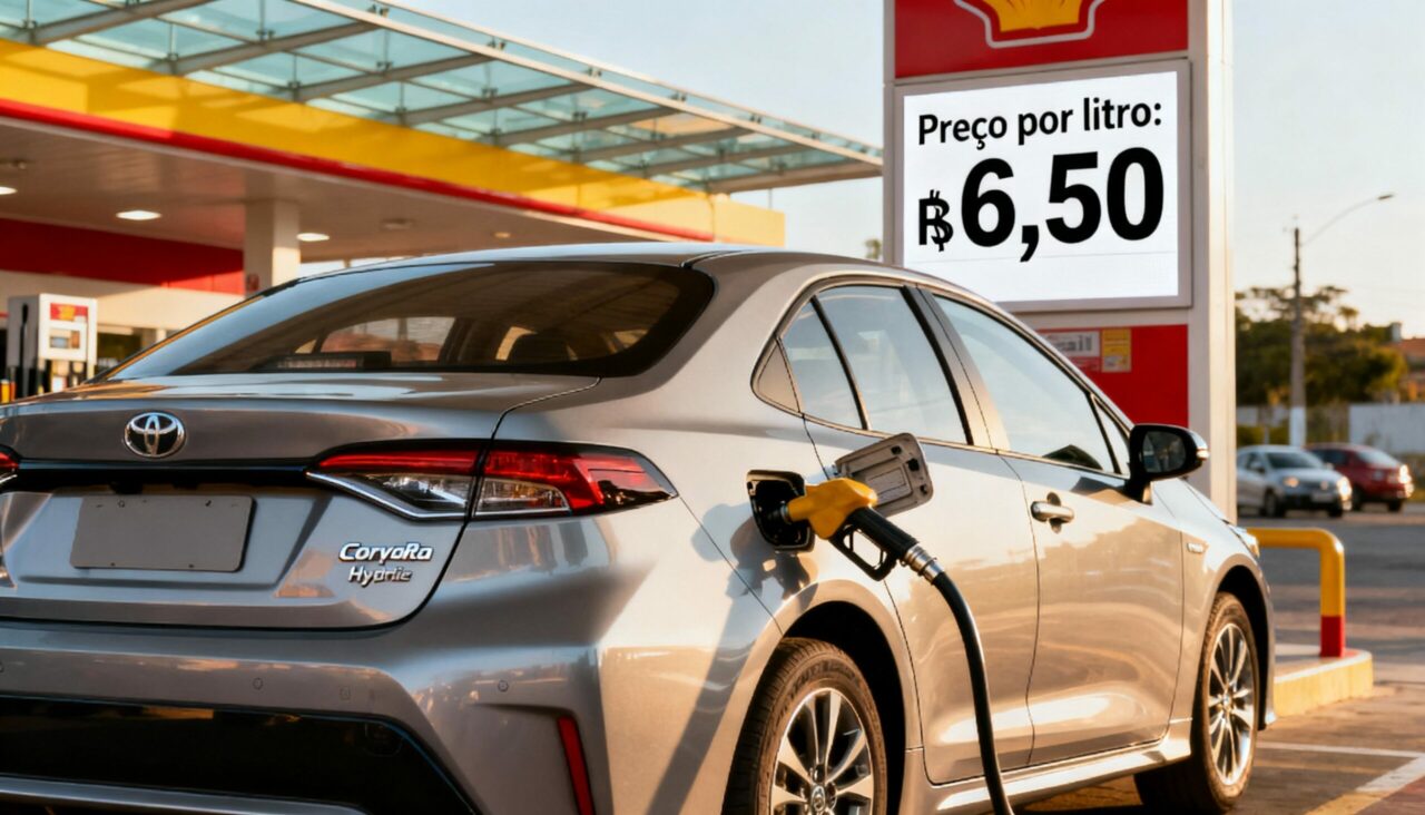 Quanto custa de gasolina ter um Corolla em 2025?