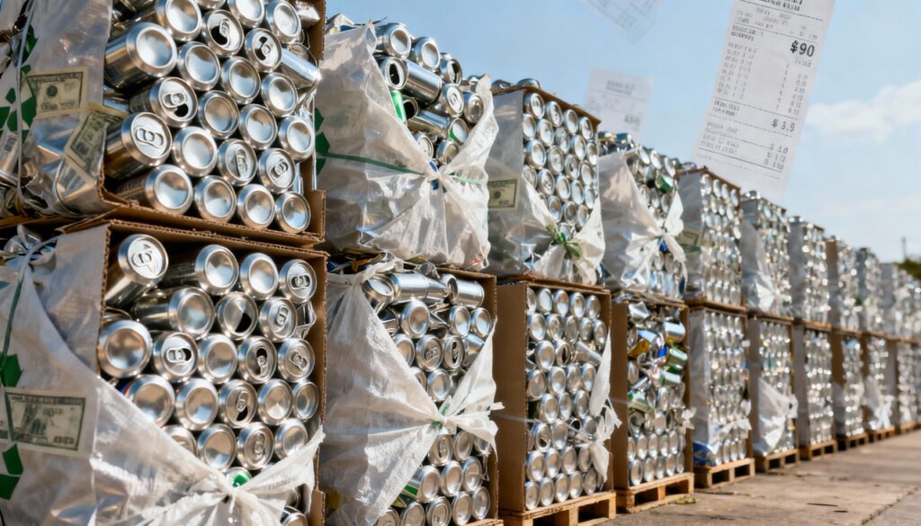 Recolhemos 450.000 latas e garrafas para reciclagem e compramos uma casa