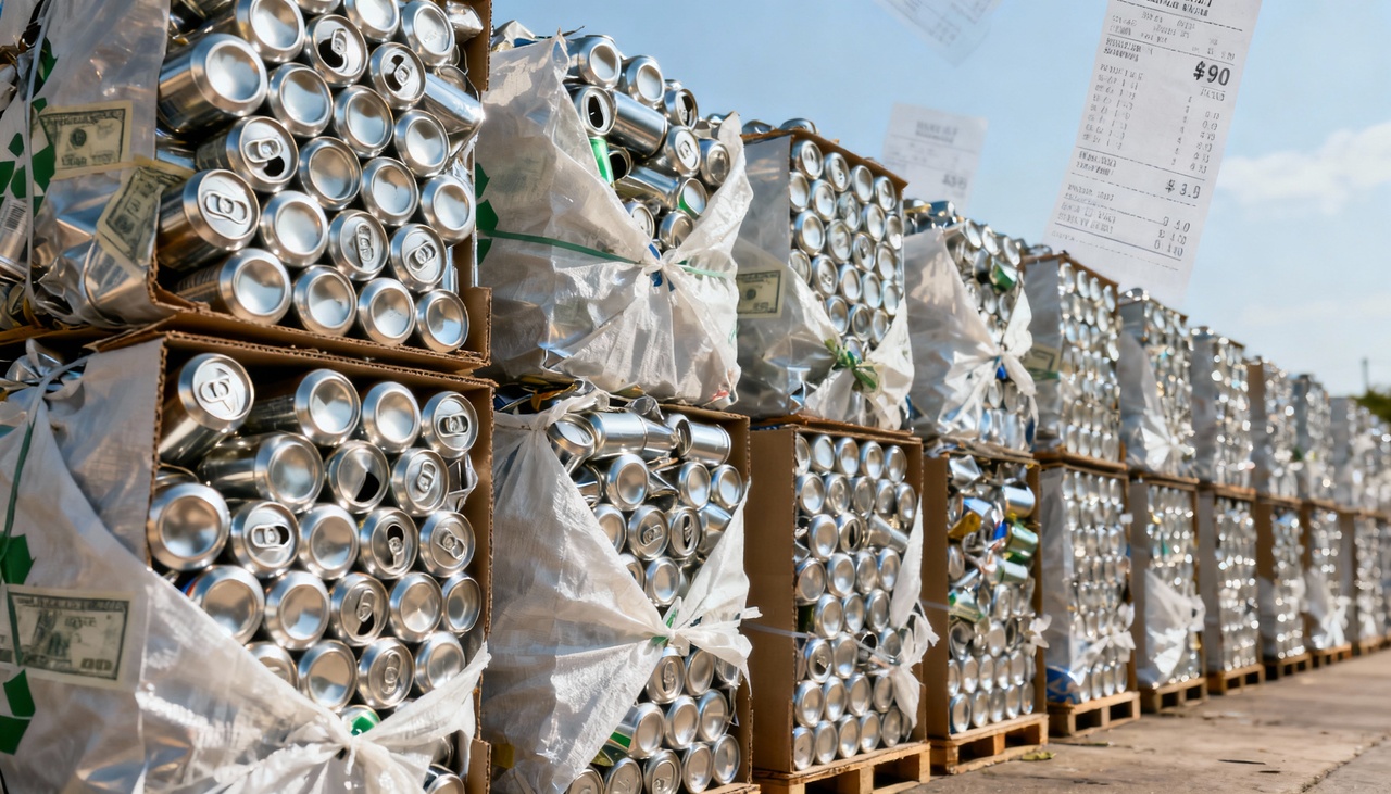 Recolhemos 450.000 latas e garrafas para reciclagem e compramos uma casa