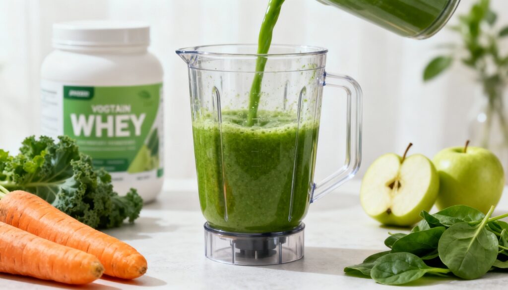 Como preparar um suco verde com proteína para ganhar massa muscular e ficar mais forte