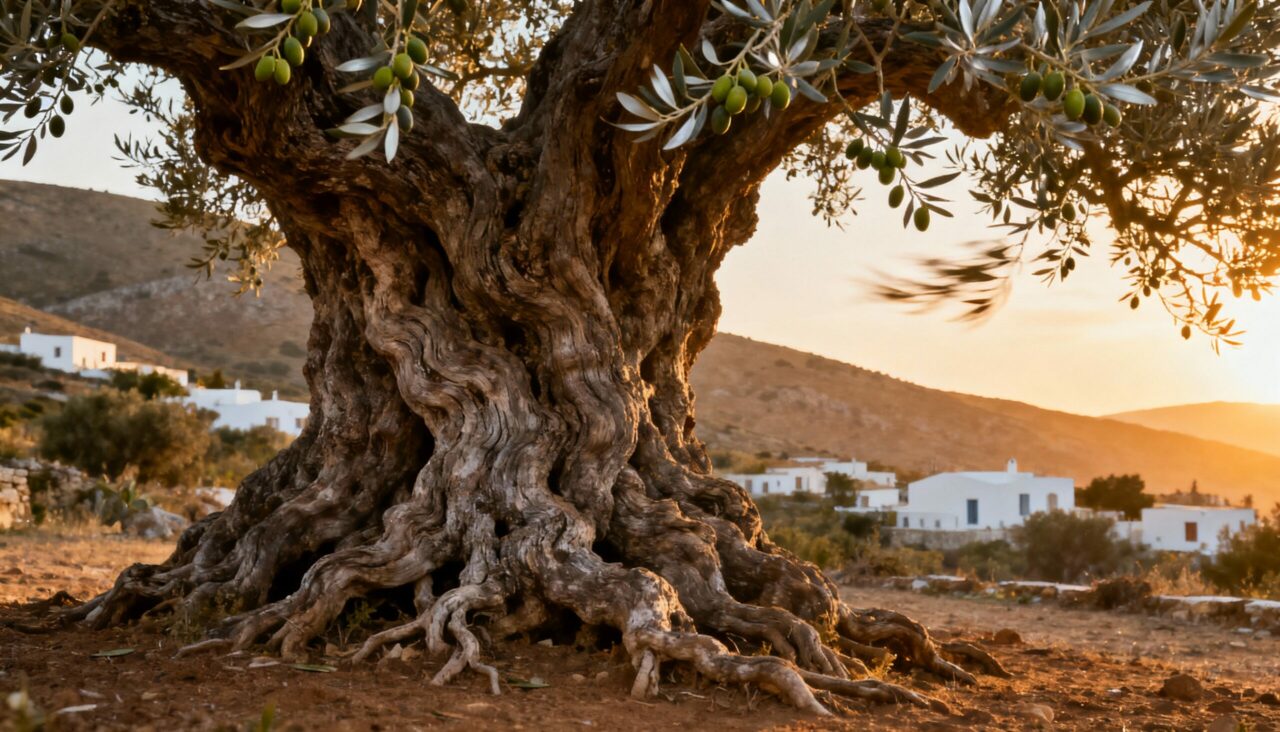 A oliveira mais antiga do mundo: 4000 anos e ainda produzindo azeitonas