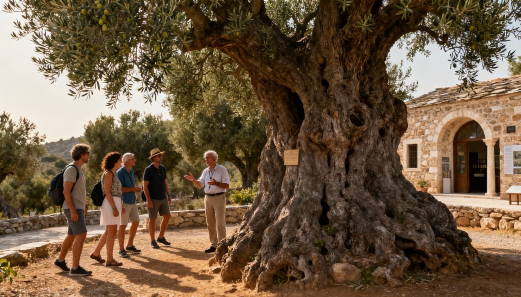 A oliveira mais antiga do mundo: 4000 anos e ainda produzindo azeitonas.