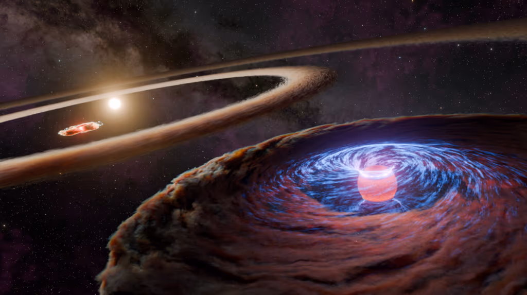 Cientistas capturam a primeira imagem de um planeta recém-formado orbitando uma estrela