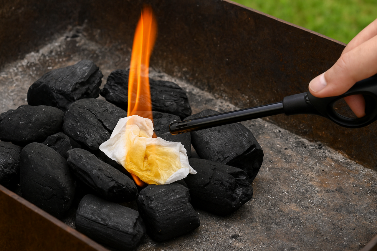 Churrasqueiros estão aderindo a esse truque simples que acende o fogo rápido e sem esforço