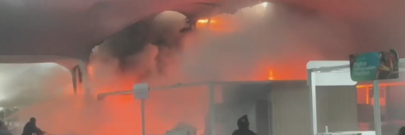 Incêndio atinge pavilhões da COP30