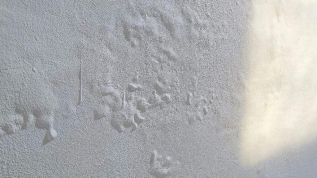 Bolhas na pintura pode ser um bom indício de infiltração - Créditos: depositphotos.com / triocean2011