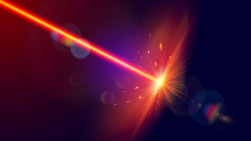 O laser usado por cientistas para medir a distância da Terra para a Lua