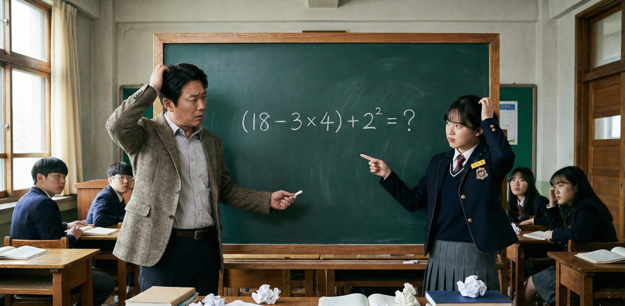 Quanto é (18 – 3 × 4) + 2²? A conta que confunde alunos e professores