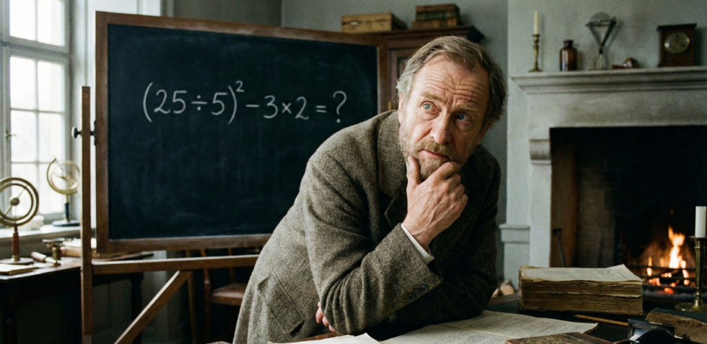 Quanto é (25 ÷ 5)² – 3 × 2? A conta que somente quem tem o QI maior que 93 consegue resolver