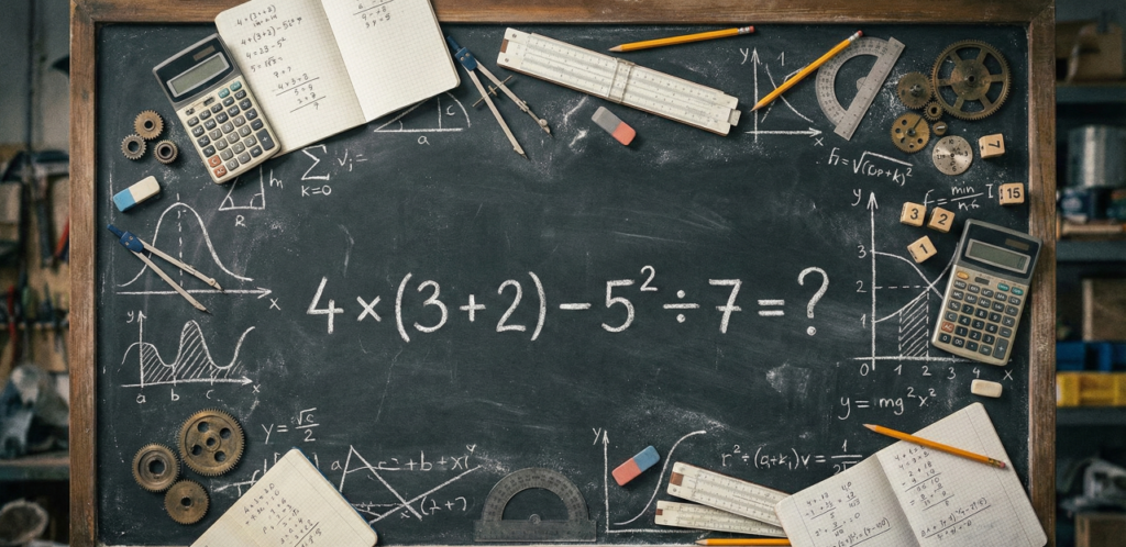 Quanto dá 4 × (3 + 2) – 5² ÷ 7? Uma equação de alto nível que poucos conseguem resolver