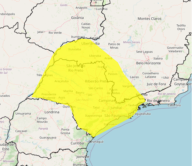 Alerta Inmet para forte tempestade nos dias 29 e 30, veja as regiões