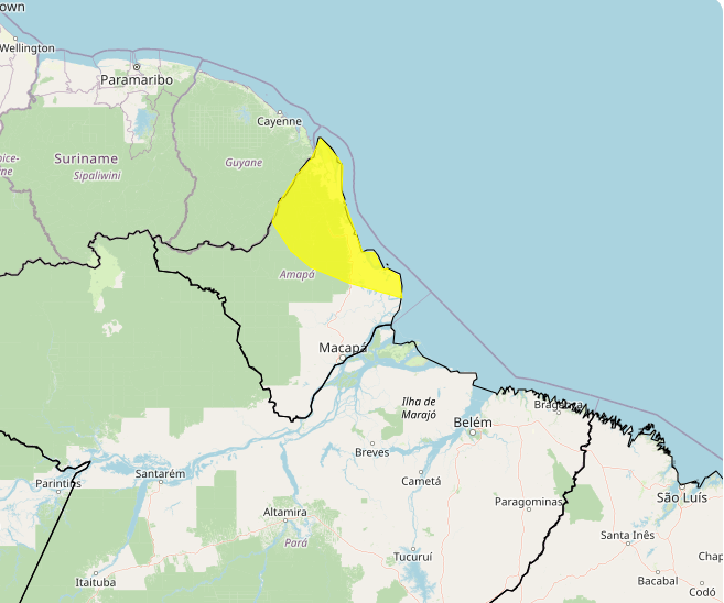 Alerta Inmet para fortes chuvas nos dias 27 e 28, veja as regiões