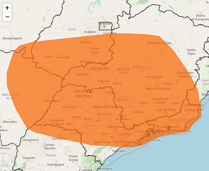 Alerta Inmet para risco de tempestade nos dias 13 e 14