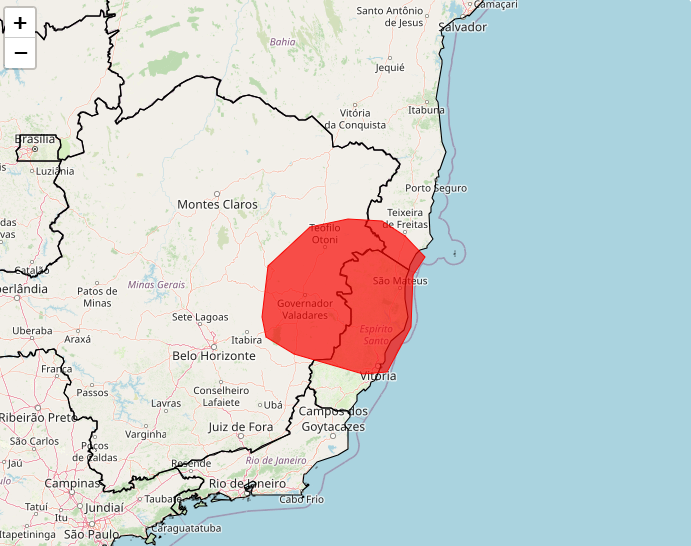 Alerta vermelho do Inmet para fortes chuvas nos dias 03 e 04