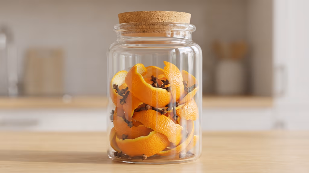 Casca de laranja e cravo-da-índia: coloque-os dentro de um frasco e se surpreenda
