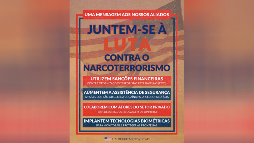 Crusoé: Consulado dos EUA convoca “luta contra o narcoterrorismo”