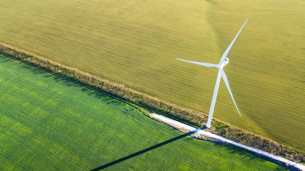 Fazendeiro destrói turbina eólica de 37 toneladas em sua terra puxando com vários tratores