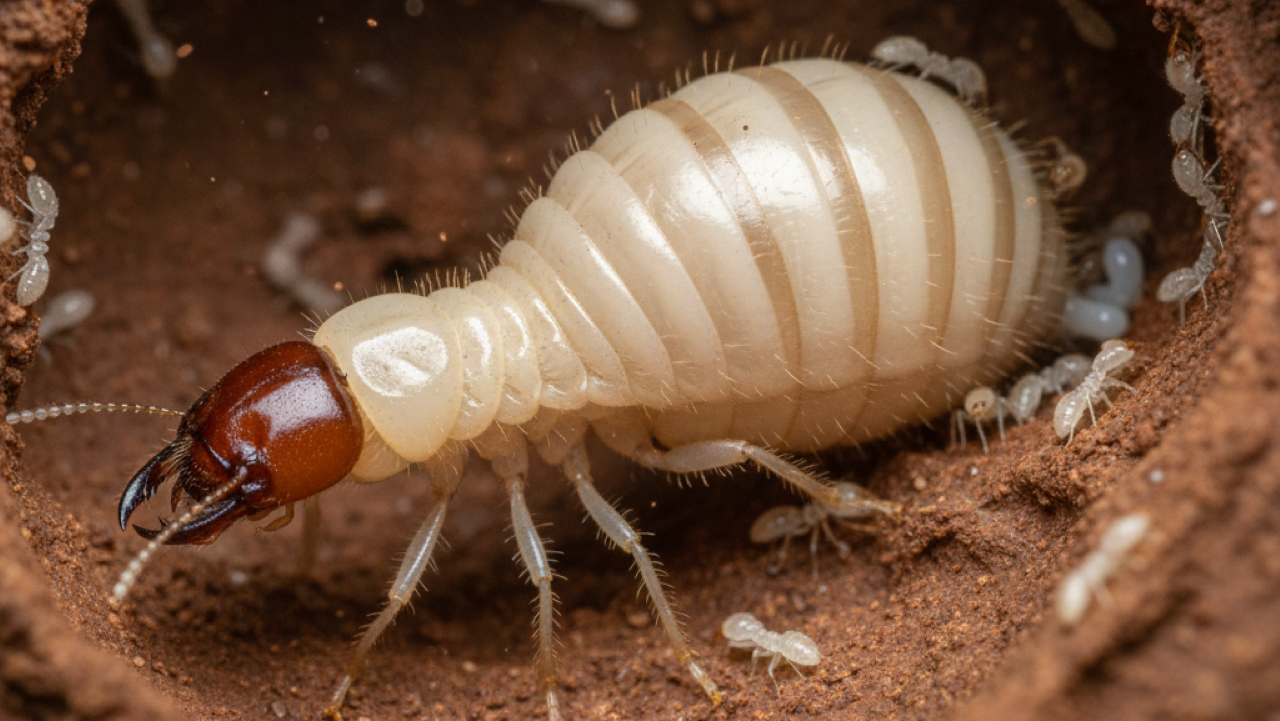 Como vive uma Rainha de cupins e sua transformação extrema dentro do cupinzeiro