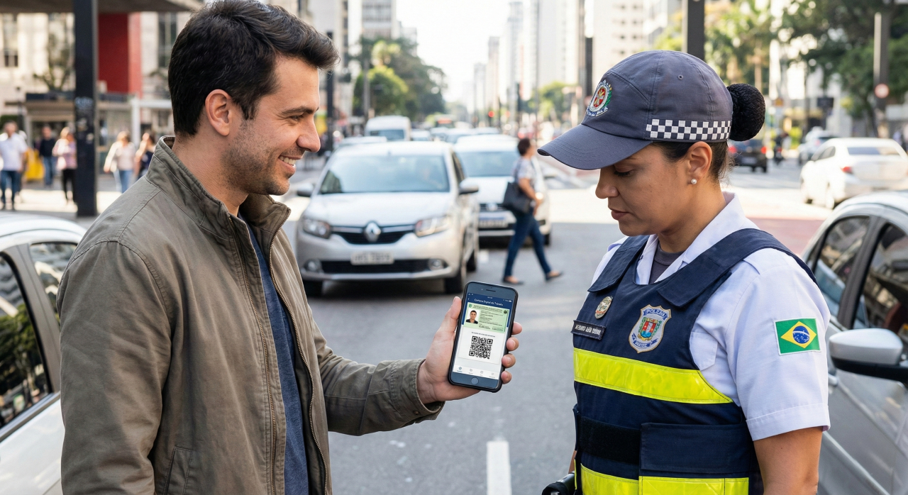 É seguro viajar só com a CNH digital ou ainda vale levar a versão impressa?