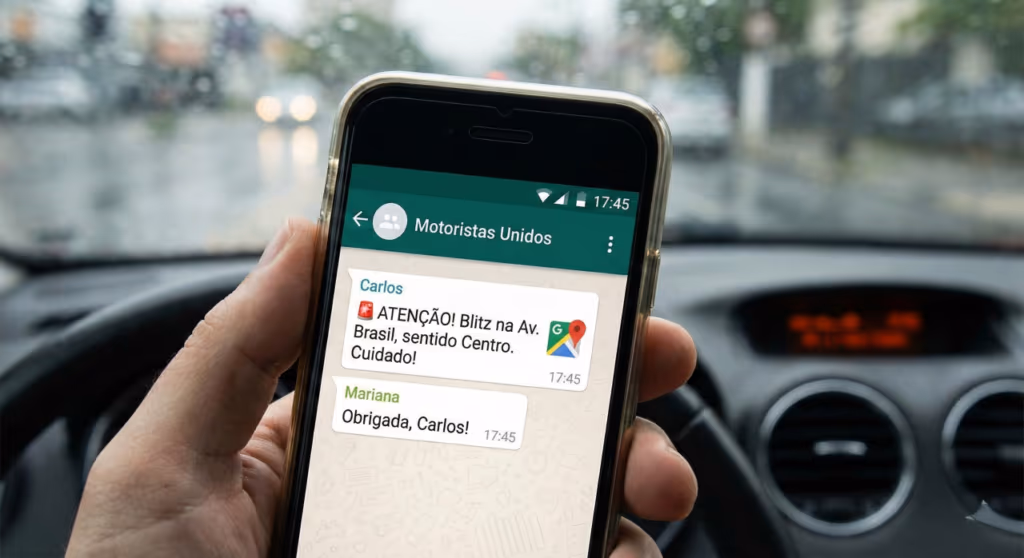 O que diz a lei sobre alertar blitz em grupos de WhatsApp