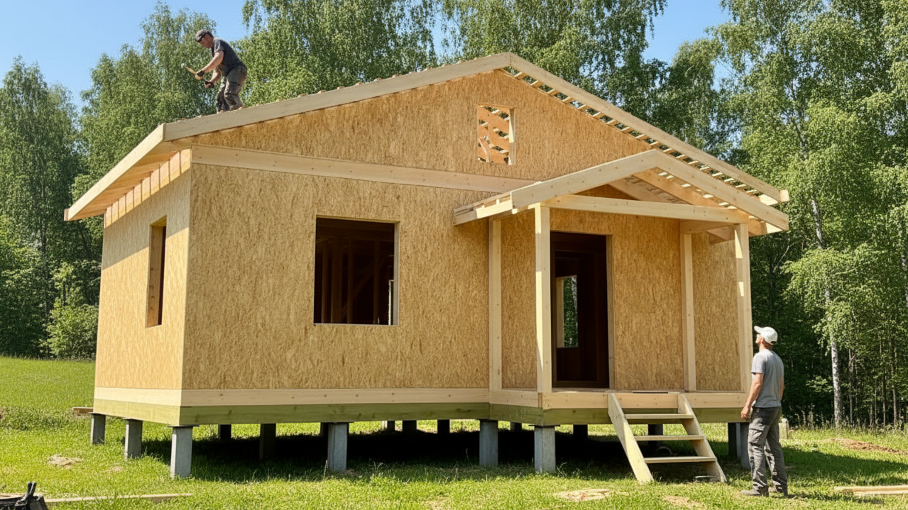 Homem constrói casa barata em 10 dias e prova que rapidez vem de planejamento