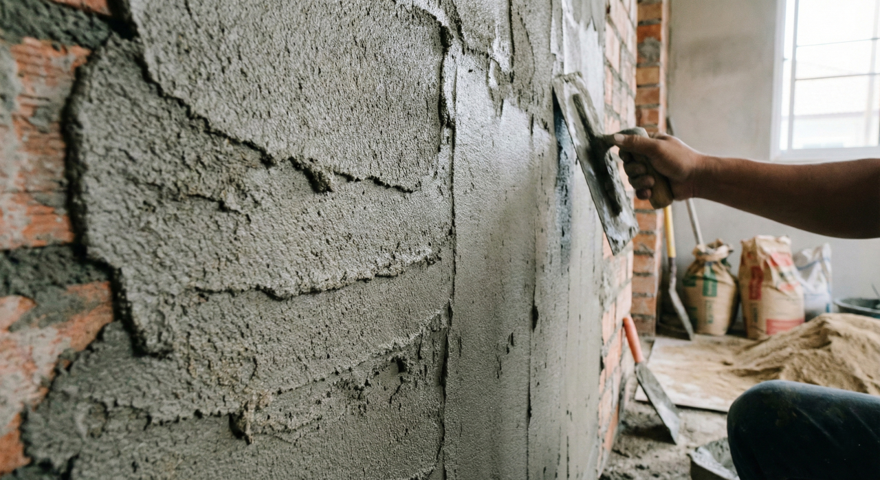 A melhor maneira de fazer reboco sem usar areia e cimento