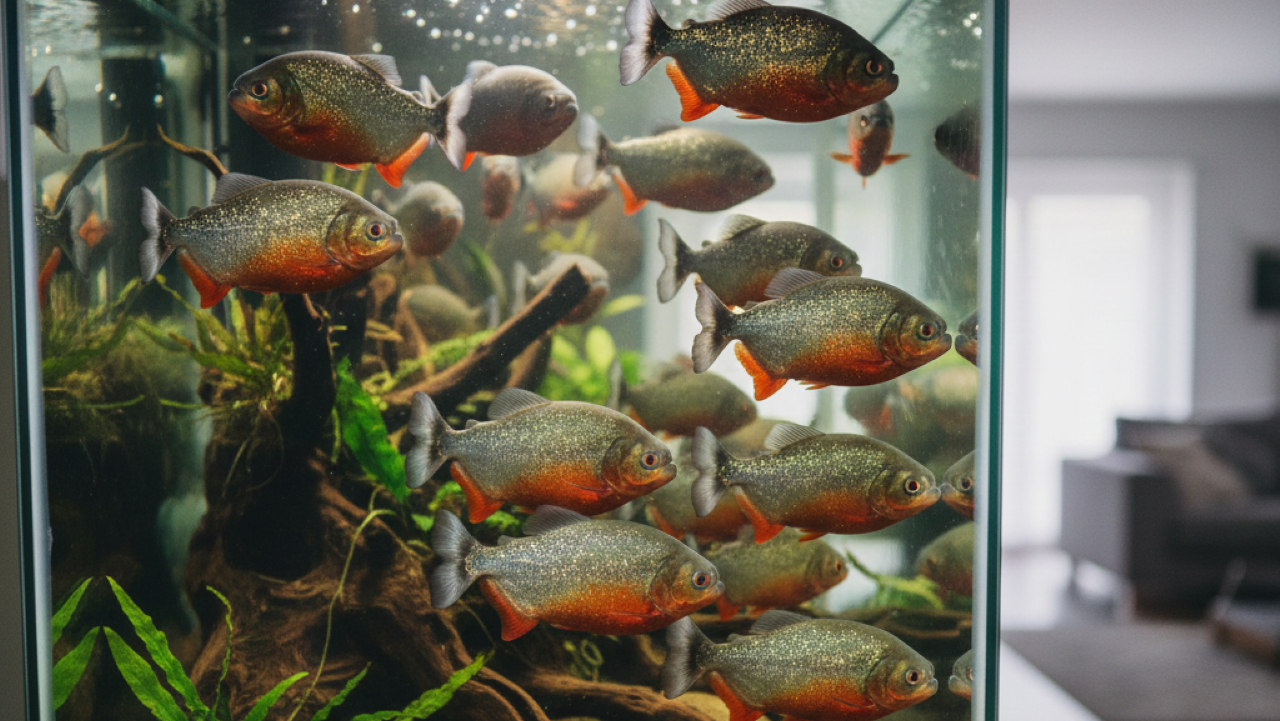 Flagra revela como as piranhas realmente se alimentam