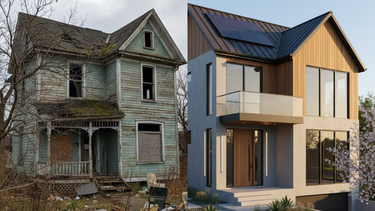 Homem compra casa abandonada há mais de 50 anos e transforma em lar super moderno