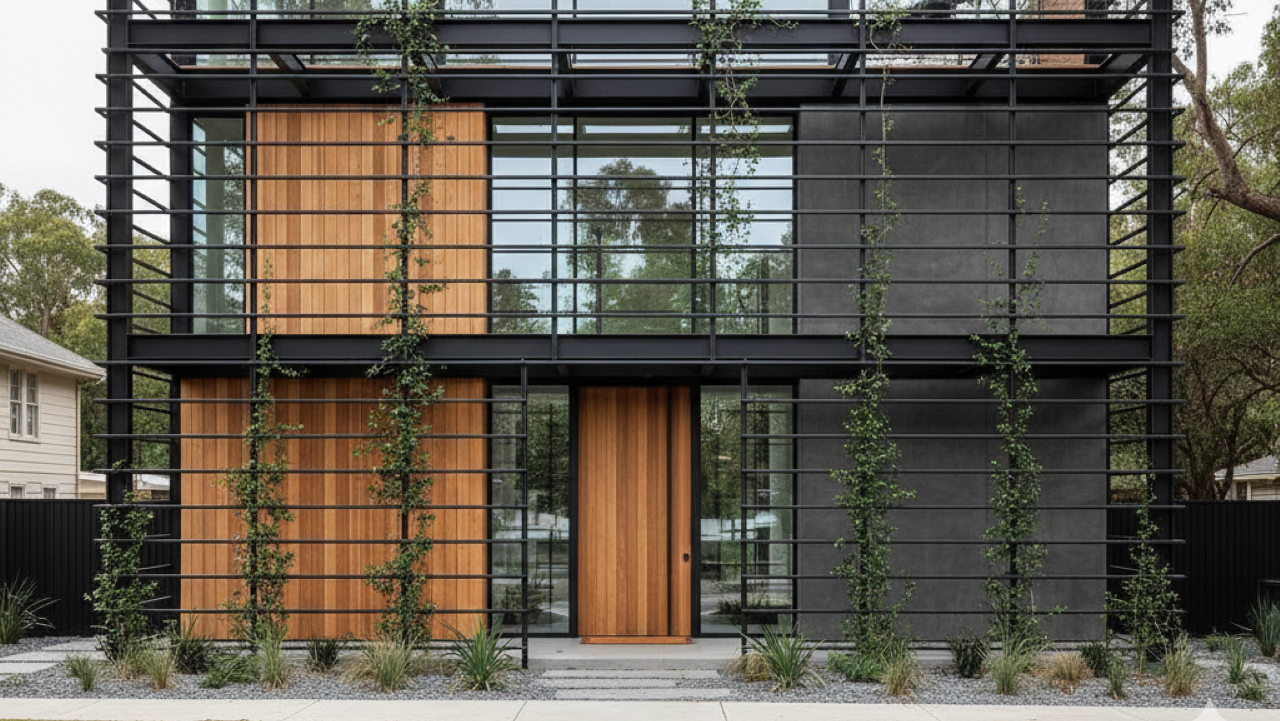 Como economizar com estrutura metálica na construção da fachada da sua casa