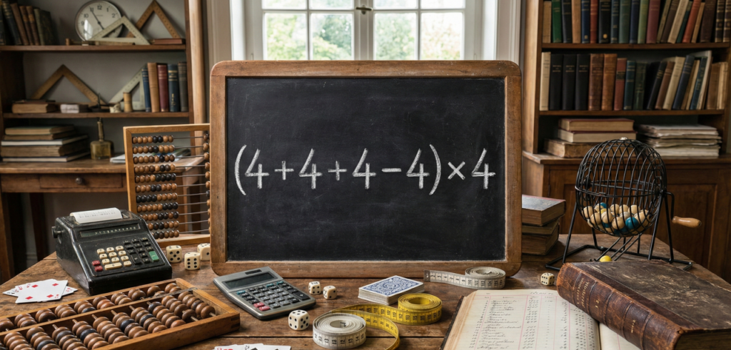 A equação com cinco quatros que muitos não conseguem resolver por um erro simples