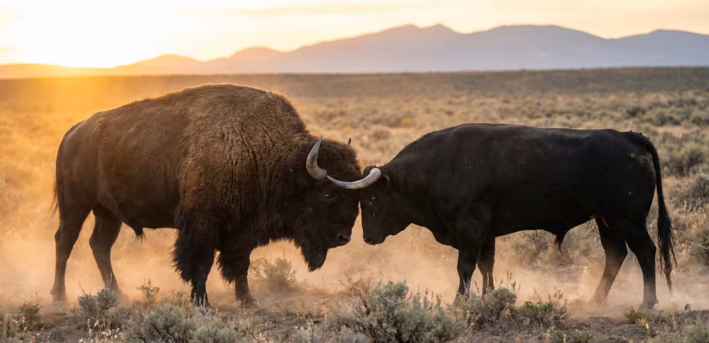 Qual a diferença entre touro e búfalo?