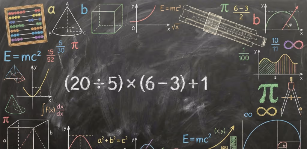 Você consegue resolver a equação (20 ÷ 5) × (6 – 3) + 1 em menos de 47 segundos?