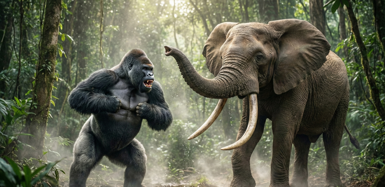 Quais são os 5 animais mais fortes do mundo e a força real de cada um?