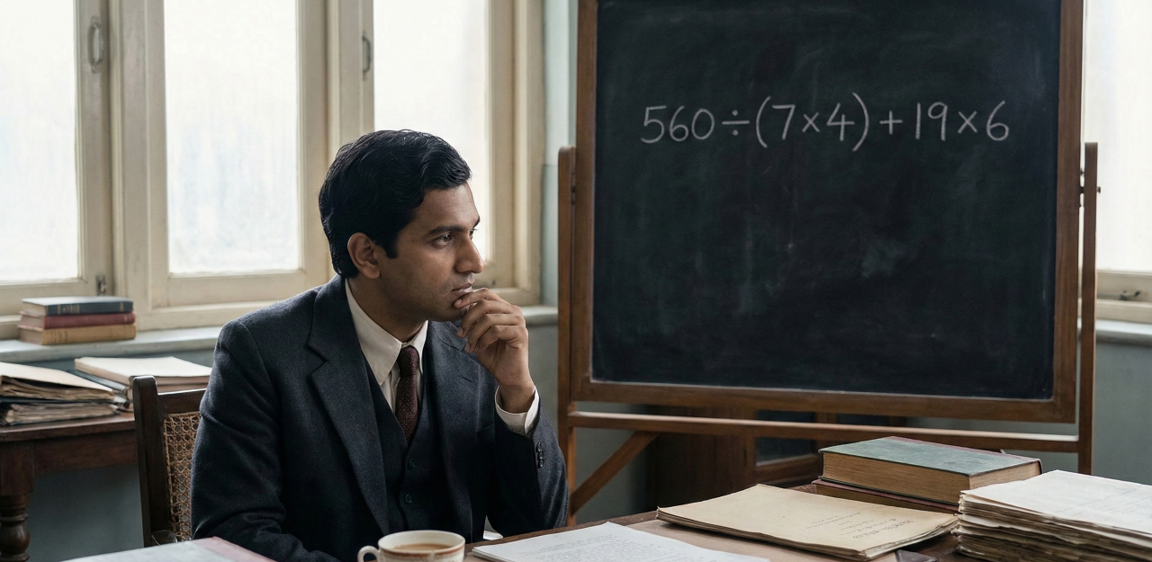 Quanto é 560÷(7×4)+19×6? Um mini quebra-cabeça para quem se considera bom de cálculo