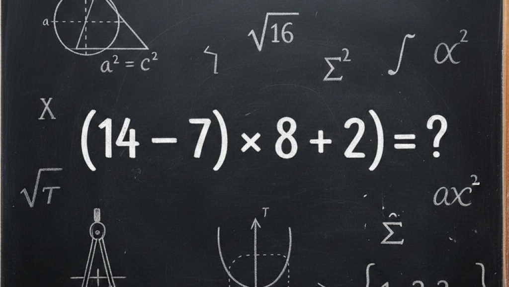 Quanto é (14 – 7) × (8 + 2)? A conta simples que tem uma pegadinha maldita