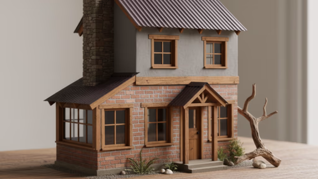 Essa mini casa feita com tijolos e concreto vai mexer com a sua curiosidade