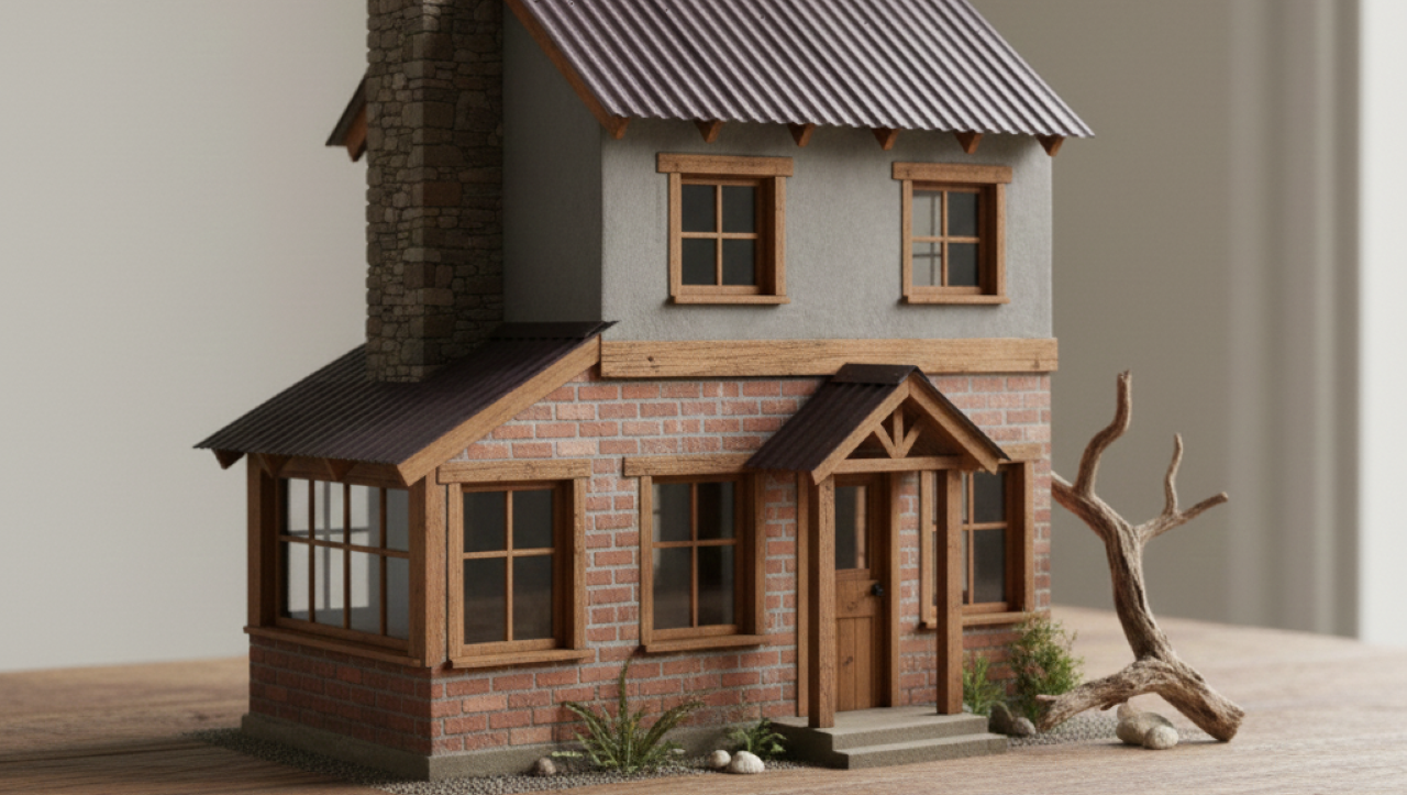 Essa mini casa feita com tijolos e concreto vai mexer com a sua curiosidade