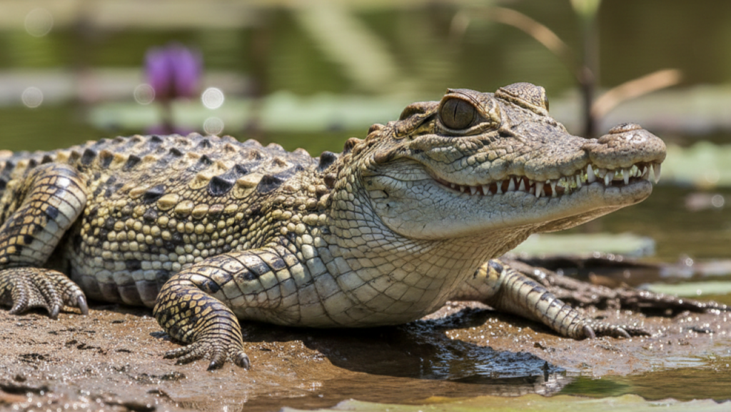 Conheça Jawlene a crocodilo-fêmea que vive sem o maxilar superior