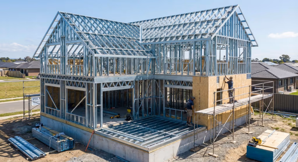 Como funciona uma casa construída com Steel Frame? A obra mais rápida do mundo