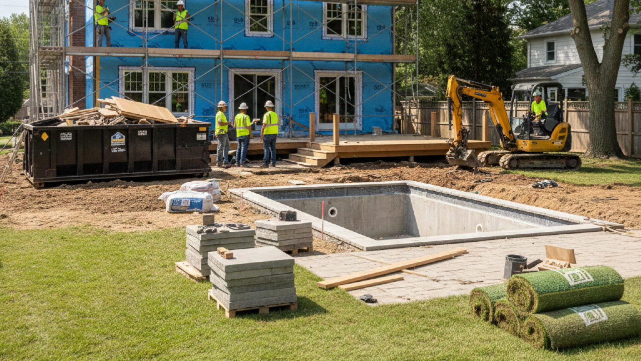 Homem transforma completamente quintal e casa economizando mais de R$ 50 mil