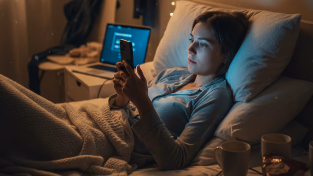 O que o celular antes de dormir faz com seus hormônios e emoções