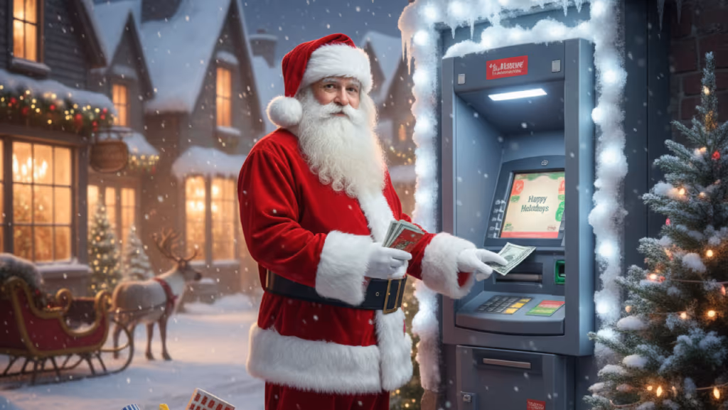 É possível sacar dinheiro em bancos no Natal e Ano novo?