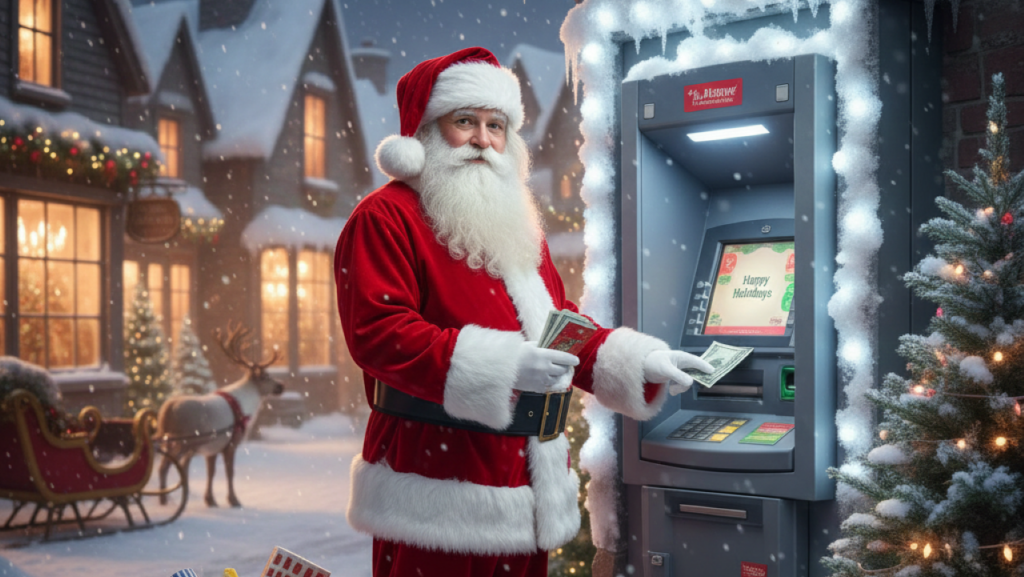 É possível sacar dinheiro em bancos no Natal e Ano novo?