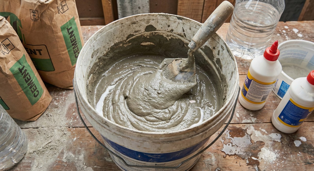 Misturar cola PVA com cimento: A tinta caseira que está transformando piso velho