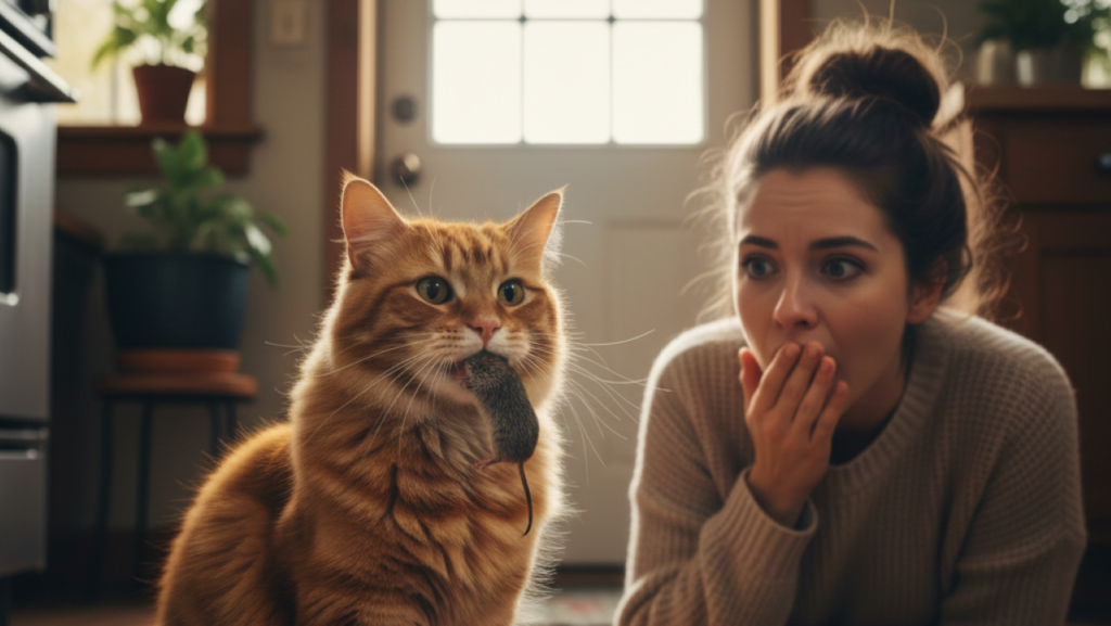 Por que seu gato traz ”presentes” mortos para você?