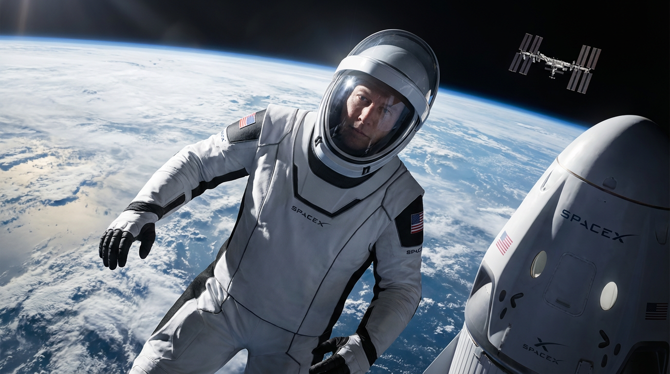 Traje espacial EVA da Space X causa encantamento entre os astronautas