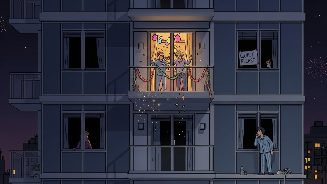 O Réveillon como teste de civilização nos condomínios