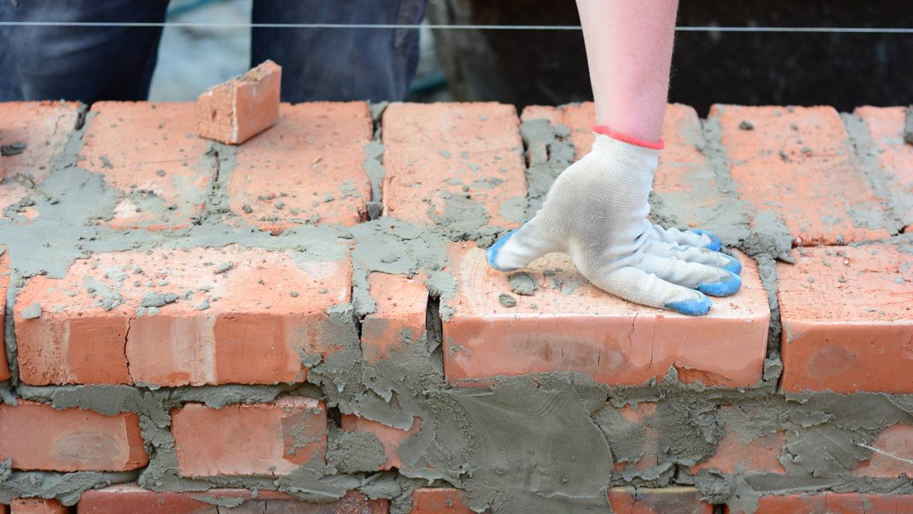 Como assentar tijolos usando apenas duas linhas